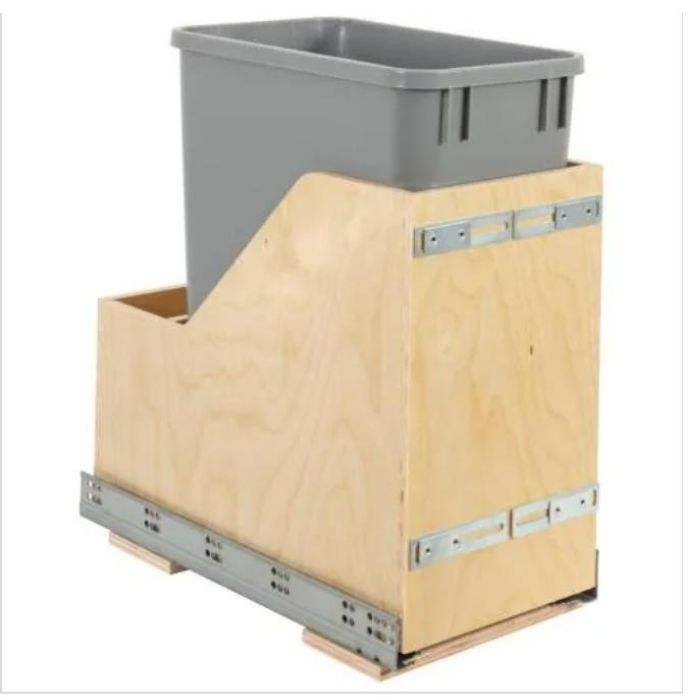 AB-TCR15 Single Trash Can Rollout | TSG Forevermark Lait Grey Shaker - image 2