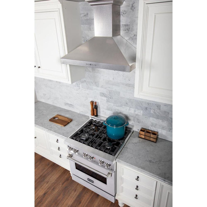 ZLINE 30 in. Convertible Vent Wall Mount Range Hood in Satin Stainless Steel (8KL3S-30)