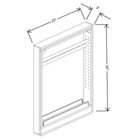 Fabuwood Quest Metro Java 3" W Towel Bar Pullout BF3 w/Soft Close BB Slides
