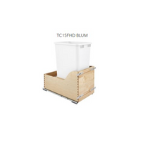 Fabuwood Allure Galaxy Mocha 15" W Trash Can Full Height Door w/Blum Slides