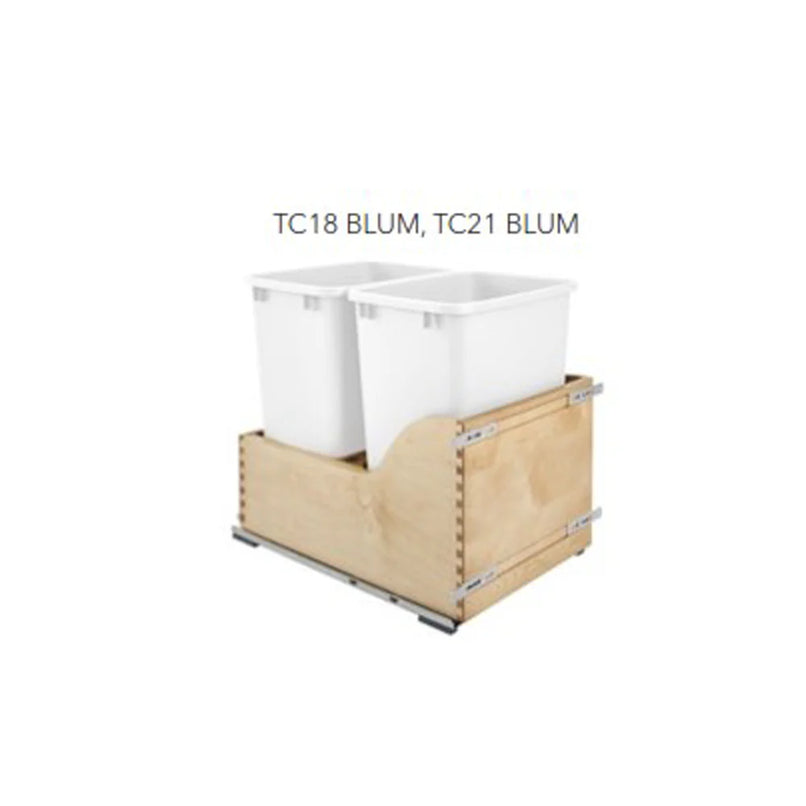 Fabuwood Quest Discovery Frost 18" W Trash Can Door/Drawer w/Blum Slides - image 1