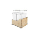 Fabuwood Allure Nexus Frost 21" W Trash Can Door/Drawer w/Blum Slides - image 1