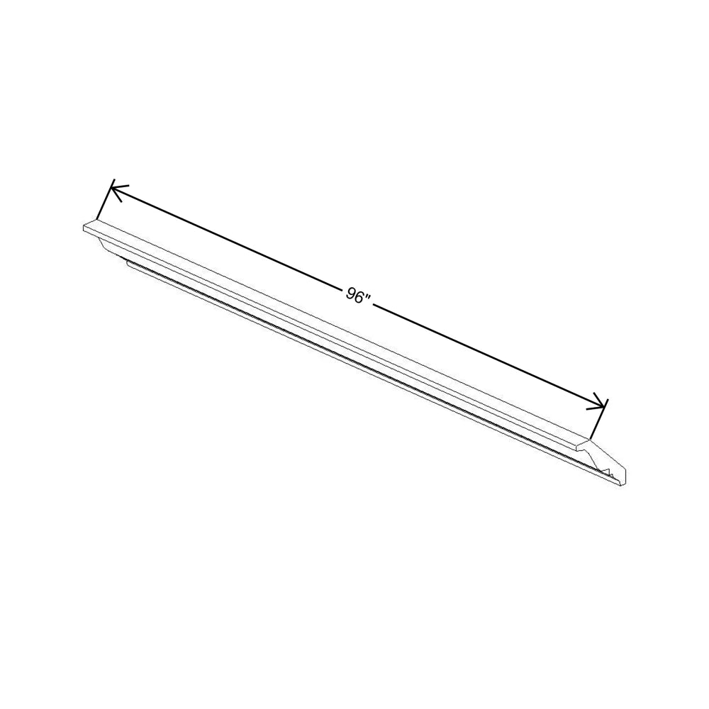 Fabuwood Value Premium Hallmark Frost 96" W X 3 1/2" H X 2 1/2" D Royal Crown Molding - image 1