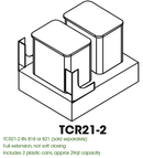 TS-TCR21-2 Double Trash Can Rollout | TSG Forevermark Townsquare Grey - image 7