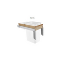 Fabuwood Allure Galaxy Mocha 15" W Trash Can Door/Drawer w/Blum Slides Vanity Depth - image 1