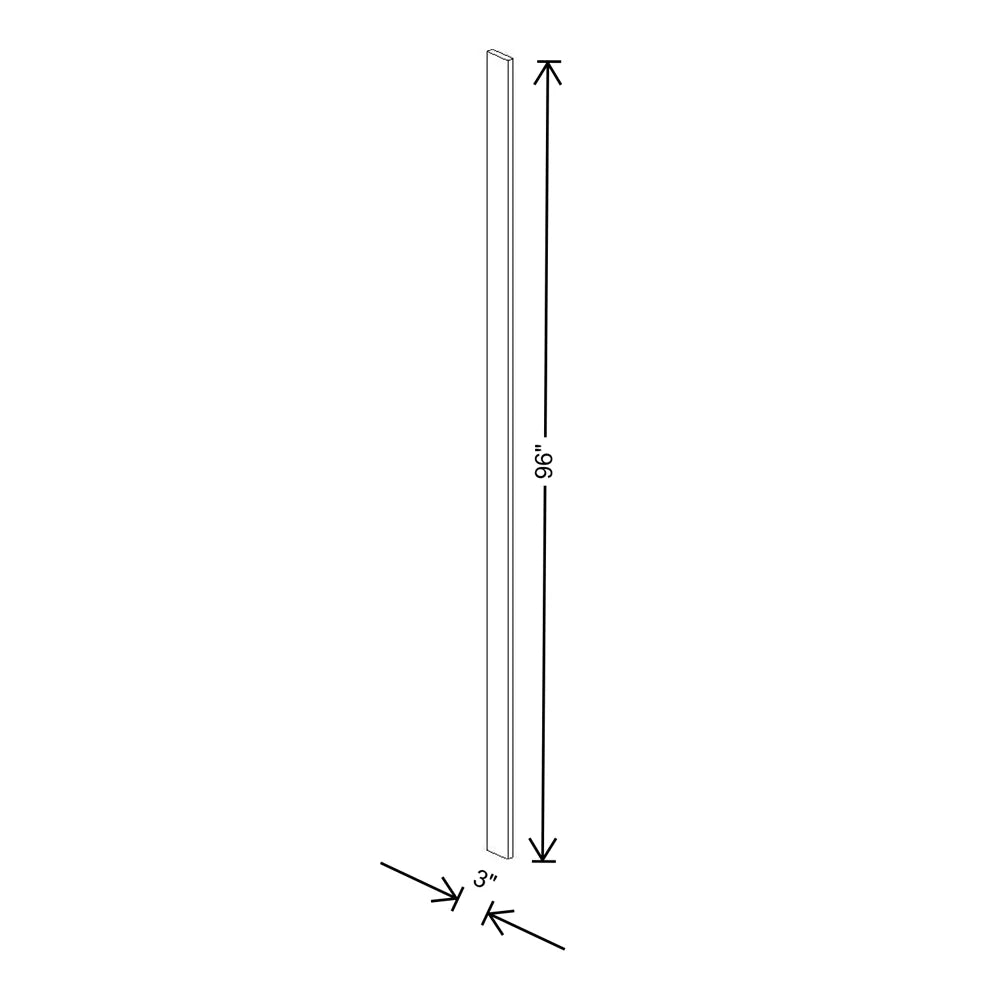 Fabuwood Illume Tuscany Muratti 4 3" W x 96" H Tall Filler
