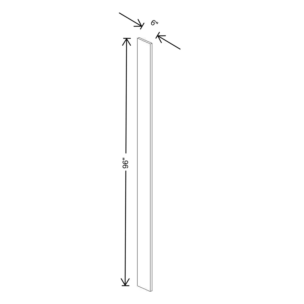 Fabuwood Quest Metro Mist 6" W X 96" H Tall Filler
