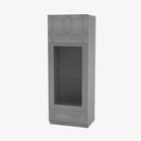 TG-OM3384B Double Door 33 Inch Tall Double Oven / Oven Microwave Cabinet | Midtown Grey - image 2
