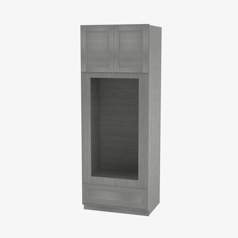 TG-OM3384B Double Door 33 Inch Tall Double Oven / Oven Microwave Cabinet | Midtown Grey - image 2