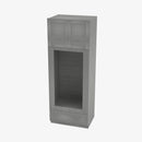 TG-OM3396B Double Door 33 Inch Tall Double Oven / Oven Microwave Cabinet | Midtown Grey - image 3