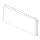 Fabuwood Allure Onyx Horizon 96" W X 4 1/2" H X 1/4" D Toe Kick - image 1