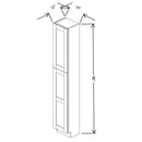 Fabuwood Allure Nexus Frost 15" W X 96" H X 12" D Tall Pantry Cabinet - NO FINISH - image 1