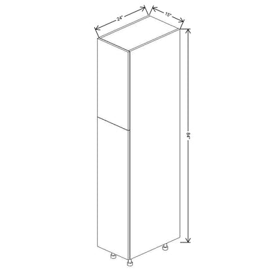 Fabuwood Illume Tuscany Olmo 3 15" W x 84" H x 24" D Single Door Pantry Cabinet - image 1