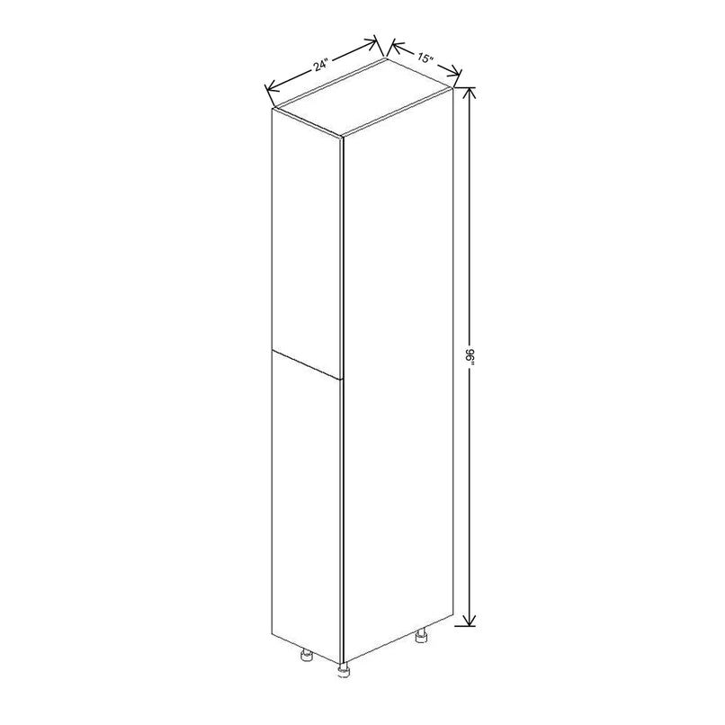 Fabuwood Illume Tuscany Muratti 1 15" W x 96" H x 24" D Single Door Pantry Cabinet - image 1