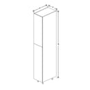 Fabuwood Illume Catalina Grigio Gloss 15" W X 96" H X 24" D Single Door Pantry Cabinet - image 1