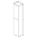 Fabuwood Illume Tuscany Muratti 1 18" W x 96" H x 13" D Single Door Pantry Cabinet - image 1