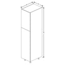 Fabuwood Illume Tuscany Muratti 1 18" W x 84" H x 24" D Single Door Pantry Cabinet - image 1