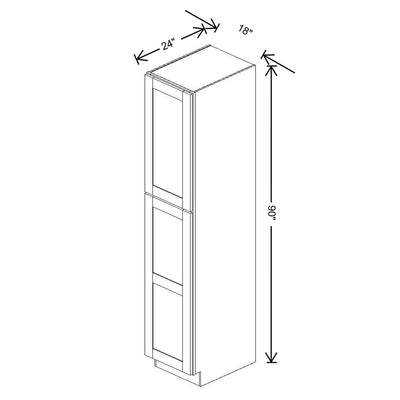 Fabuwood Allure Galaxy Indigo 18" W X 90" H X 24" D Tall Pantry Cabinet - NO FINISH - image 1