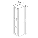 Fabuwood Allure Galaxy Horizon 18" W X 90" H X 24" D Tall Pantry Cabinet - BOTH SIDE (BS) - image 1