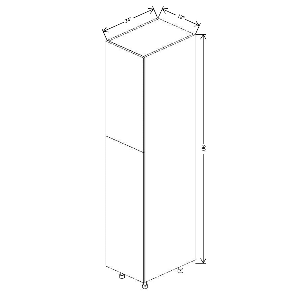 Fabuwood Illume Catalina Muratti 4 18" W x 90" H x 24" D Single Door Pantry Cabinet - image 1