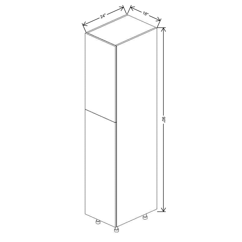 Fabuwood Illume Tuscany Muratti 1 18" W x 90" H x 24" D Single Door Pantry Cabinet - image 1
