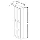 Fabuwood Allure Galaxy Dove 24" W X 96" H X 12" D Tall Pantry Cabinet - NO FINISH - image 1