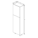 Fabuwood Illume Catalina Grigio Gloss 24" W X 84" H X 13" D Single Door Pantry Cabinet - image 1