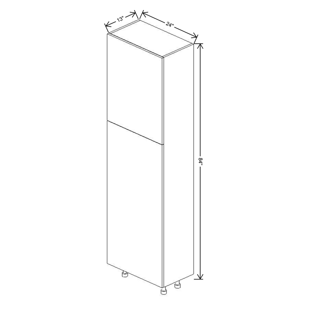 Fabuwood Illume Catalina Muratti 4 24" W x 84" H x 13" D Single Door Pantry Cabinet