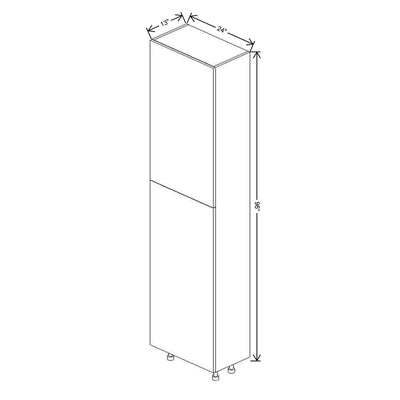 Fabuwood Illume Tuscany Olmo 3 24" W x 96" H x 13" D Single Door Pantry Cabinet - image 1