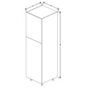 Fabuwood Illume Catalina Carbone Matte 24" W x 84" H x 24" D Single Door Pantry Cabinet - image 1