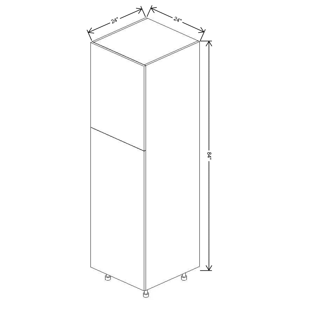 Fabuwood Illume Catalina Muratti 4 24" W x 84" H x 24" D Single Door Pantry Cabinet