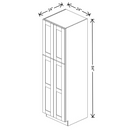 Fabuwood Allure Galaxy Mocha 24" W X 84" H X 24" D Tall Pantry Cabinet - RIGHT SIDE (RS) - image 1