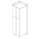 Fabuwood Illume Tuscany Muratti 4 24" W x 84" H x 24" D Double Door Pantry Cabinet - image 1