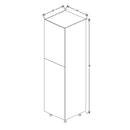 Fabuwood Illume Catalina Bianco Gloss 24" W X 90" H X 24" D Single Door Pantry Cabinet - image 1
