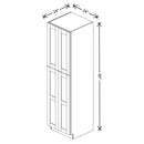 Fabuwood Quest Metro Java 24" W X 90" H X 24" D Tall Pantry Cabinet - BOTH SIDE (BS) - image 1