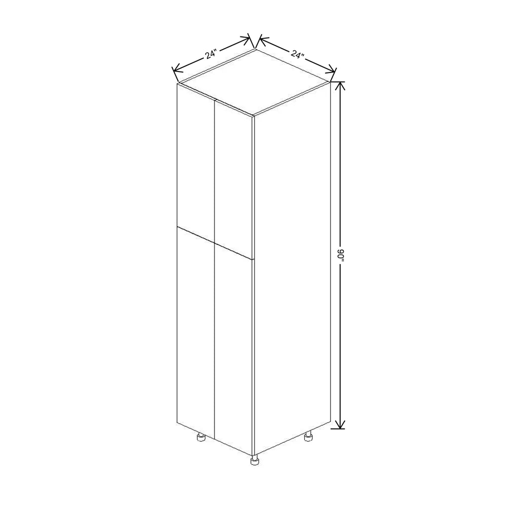 Fabuwood Illume Tuscany Muratti 4 24" W x 90" H x 24" D Double Door Pantry Cabinet
