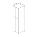 Fabuwood Illume Catalina Carbone Matte 24" W x 90" H x 24" D Double Door Pantry Cabinet - image 1