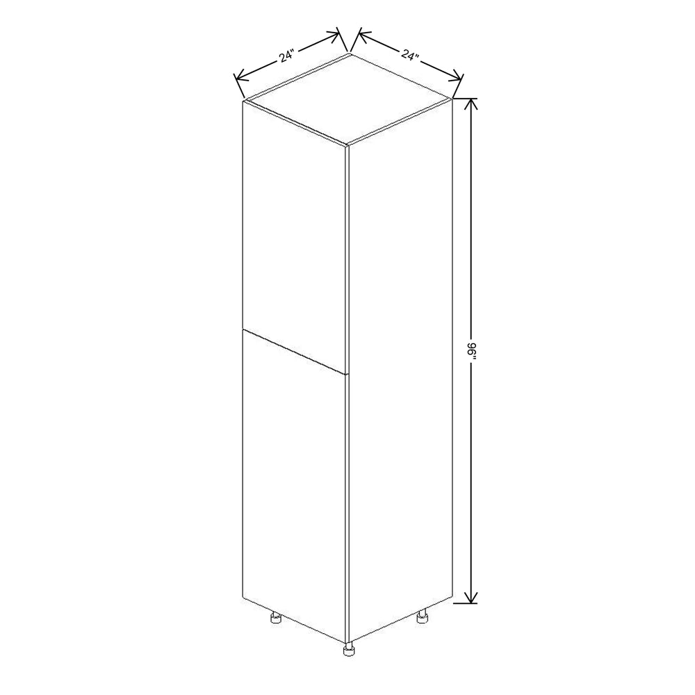 Fabuwood Illume Catalina Muratti 1 24" W X 96" H X 24" D Single Door Pantry Cabinet