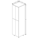 Fabuwood Illume Catalina Grigio Gloss 24" W X 96" H X 24" D Double Door Pantry Cabinet - image 1