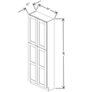 Fabuwood Allure Galaxy Mocha 30" W X 90" H X 12" D Tall Pantry Cabinet - NO FINISH - image 1