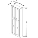 Fabuwood Allure Galaxy Nickel 30" W X 90" H X 12" D Tall Pantry Cabinet - BOTH SIDE (BS) - image 1