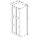 Fabuwood Allure Galaxy Mocha 30" W X 84" H X 24" D Tall Pantry Cabinet - NO FINISH - image 1