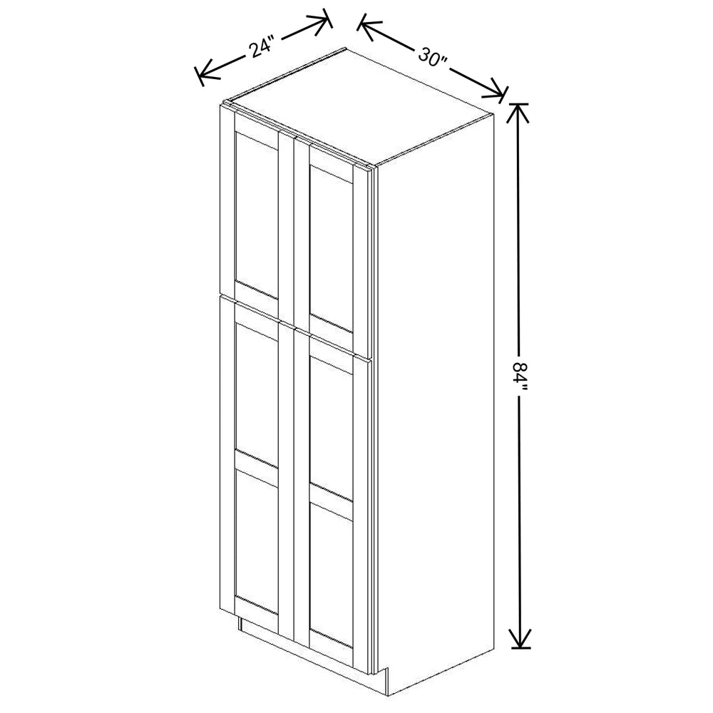Fabuwood Allure Galaxy Frost 30" W X 84" H X 24" D Tall Pantry Cabinet - NO FINISH - image 1