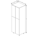 Fabuwood Illume Tuscany Muratti 1 30" W x 90" H x 24" D Double Door Pantry Cabinet - image 1