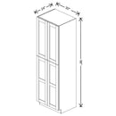 Fabuwood Allure Galaxy Dove 30" W X 96" H X 24" D Tall Pantry Cabinet - NO FINISH - image 1