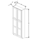 Fabuwood Allure Galaxy Mocha 36" W X 90" H X 12" D Tall Pantry Cabinet - RIGHT SIDE (RS) - image 1