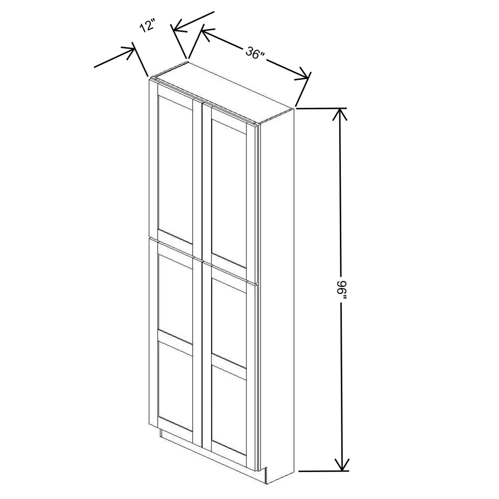 Fabuwood Allure Galaxy Frost 36" W X 96" H X 12" D Tall Pantry Cabinet - NO FINISH - image 1