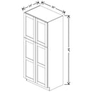 Fabuwood Allure Galaxy Nickel 36" W X 84" H X 24" D Tall Pantry Cabinet - NO FINISH - image 1