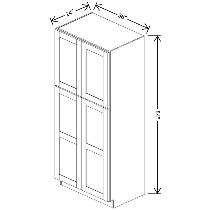 Fabuwood Allure Galaxy Indigo 36" W X 84" H X 24" D Tall Pantry Cabinet - BOTH SIDE (BS) - image 1