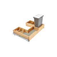 Fabuwood Value Premium Hallmark Frost 30" W Vanity U-Shaped Lower Pullout w/Trash Can & Blum Sides